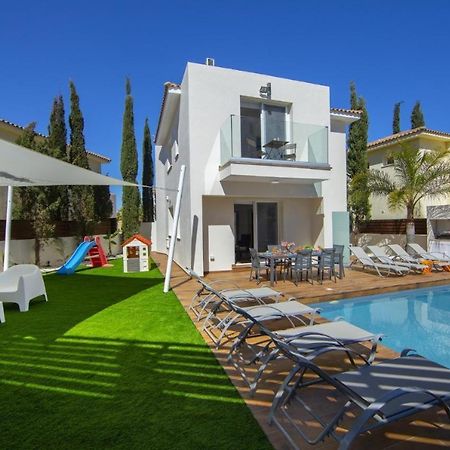 Tsokkos Family Villa - Pool Garden 2' Walk To Beach 普罗塔拉斯 外观 照片