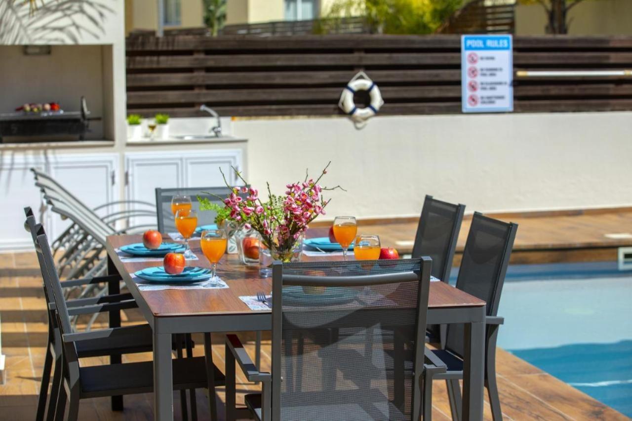 Tsokkos Family Villa - Pool Garden 2' Walk To Beach 普罗塔拉斯 外观 照片