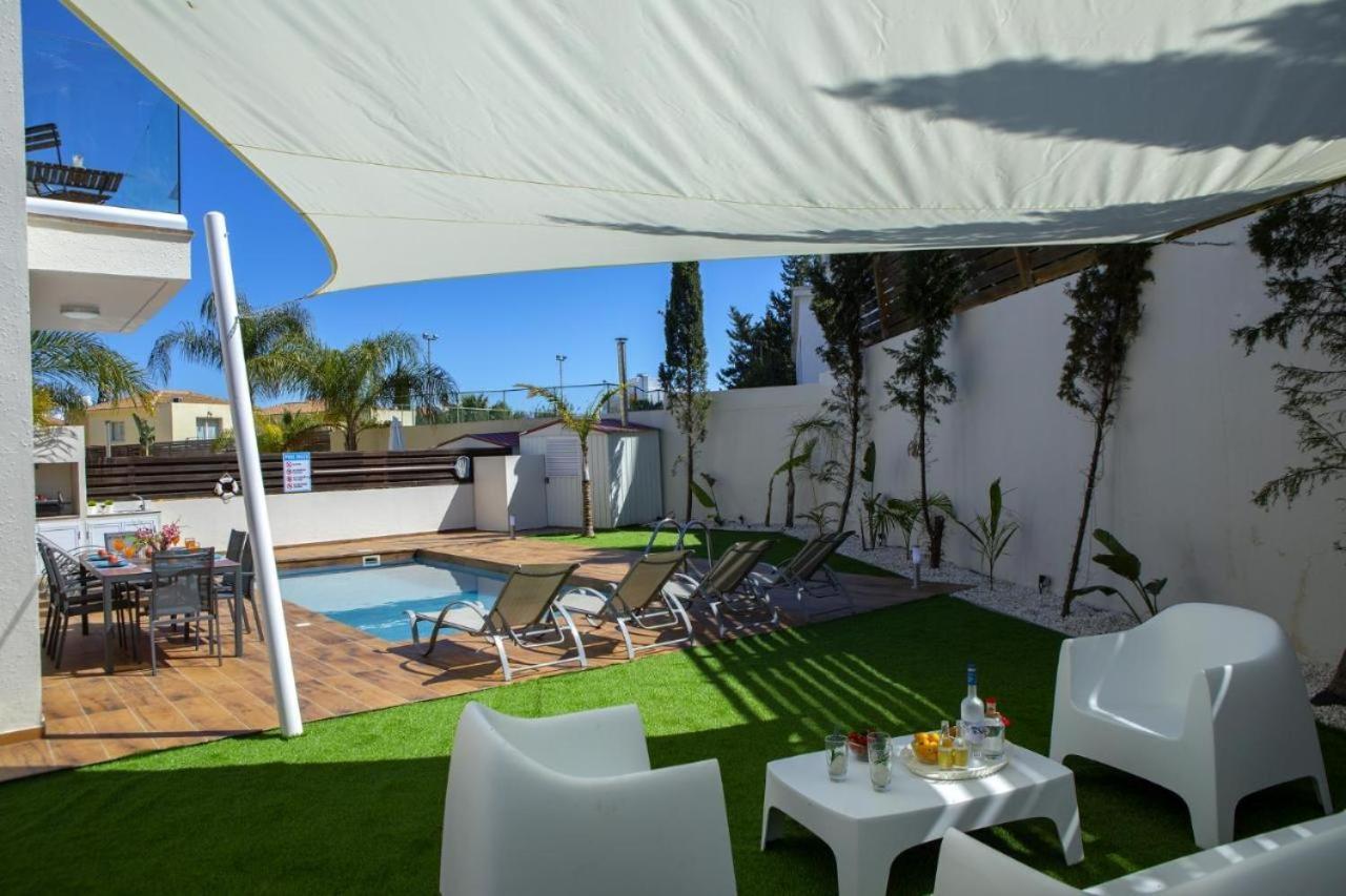 Tsokkos Family Villa - Pool Garden 2' Walk To Beach 普罗塔拉斯 外观 照片