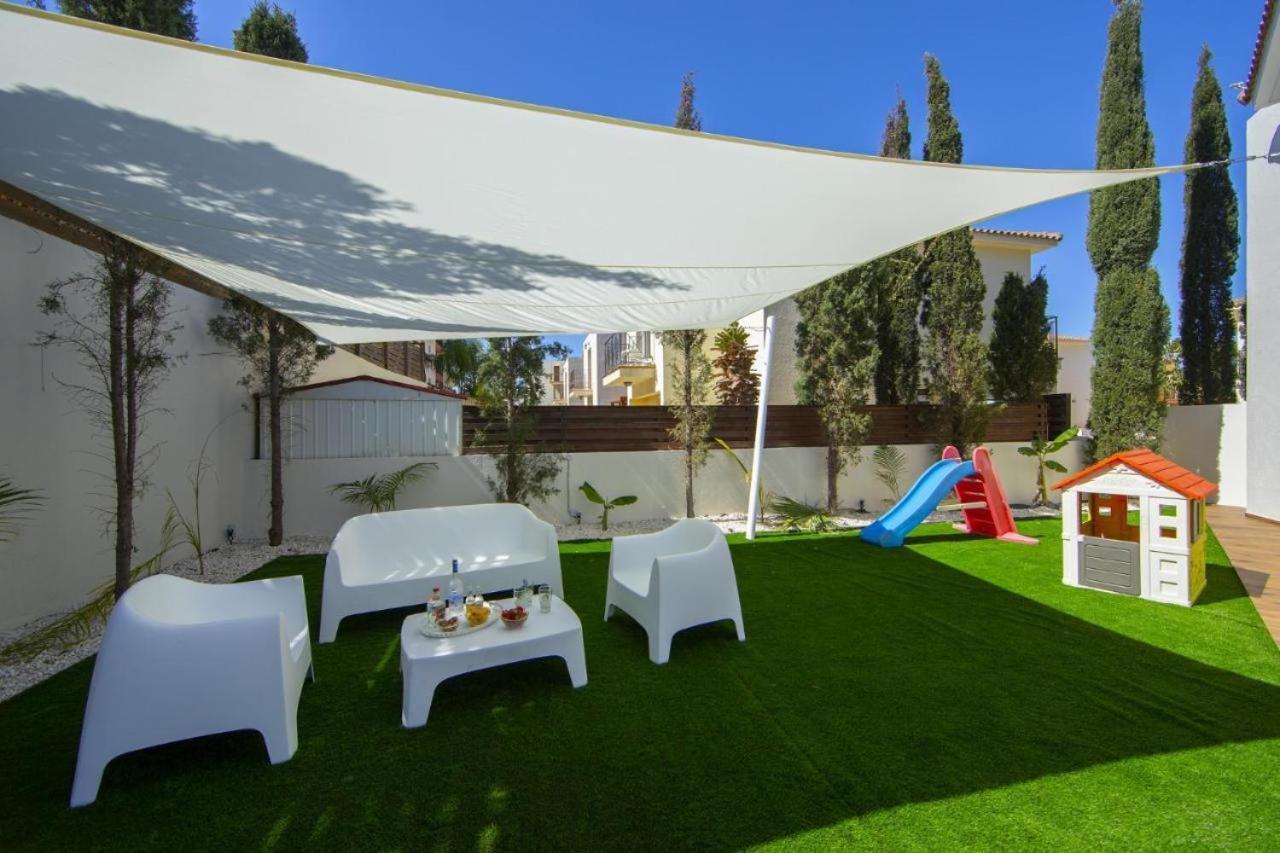 Tsokkos Family Villa - Pool Garden 2' Walk To Beach 普罗塔拉斯 外观 照片