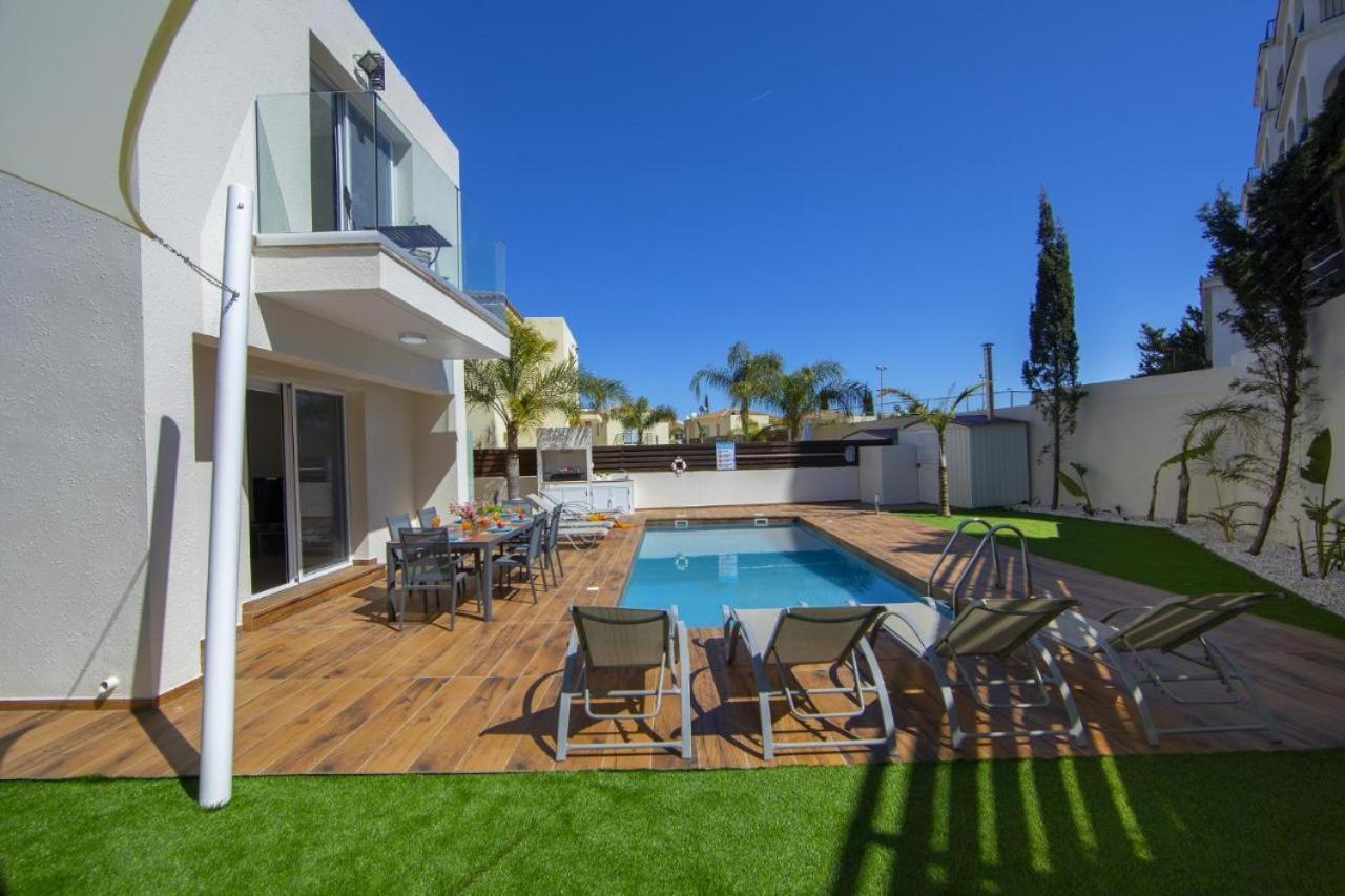 Tsokkos Family Villa - Pool Garden 2' Walk To Beach 普罗塔拉斯 外观 照片