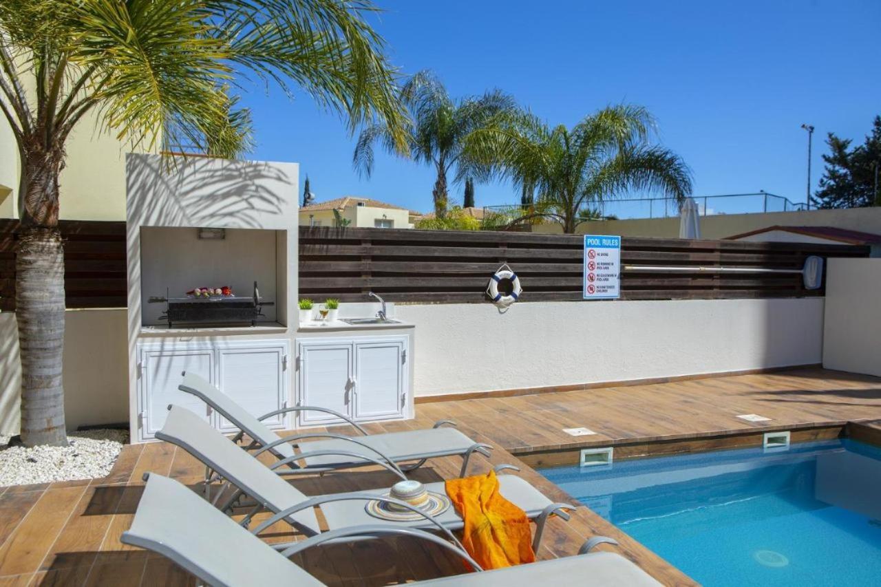 Tsokkos Family Villa - Pool Garden 2' Walk To Beach 普罗塔拉斯 外观 照片